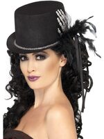 skeleton hand top hat
