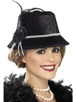 feathered 20s hat
