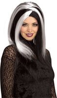 Sinister Stripes Gothic Wig