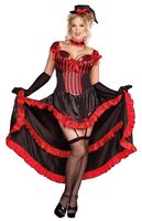Saloon Girl Plus Size Costume