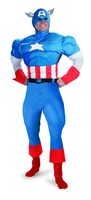 Muscle Chest Captain America Costume