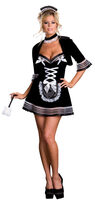 Black Velvet French Maid Costume