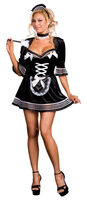 Black Velvet French Maid Costume