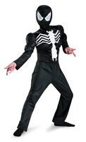 Muscle Chest Black Spiderman Venom Costume