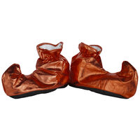 Red Holiday Elf Shoe Covers