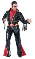 Black Vinyl Rock Star Adult Costume
