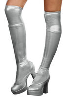 Metallic Silver Bootcovers