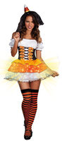 Candy Corn Cutie Sexy Light Up Witch Costume