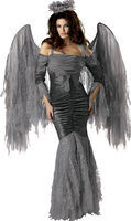 womens gothic fallen angel Halloween costume