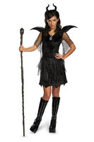 disney maleficent black gown tween costume