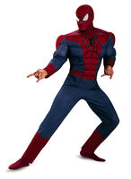 spiderman muscle chest adult costume