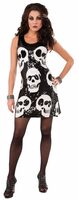 adult skull dress scary costume