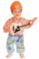 70s baby hippie costume