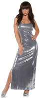 sexy silver sequin 70s costume