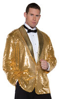 mens 70s gold sequin jacket