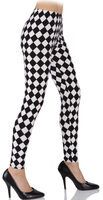 sexy harlequin clown leggings