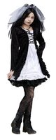 fankies girl gothic kids costume