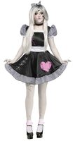 broken doll gothic adult costume