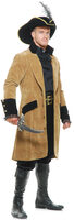 mens elegant pirate coat adult costume