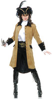 elegant pirate lady coat costume