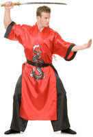 red samurai ninja costume