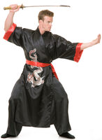 black samurai ninja costume