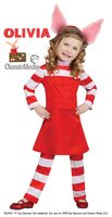girls olivia the piglet storybook costume