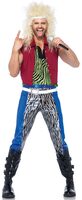 80s rock god adult costume