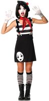 teen circus mime costume