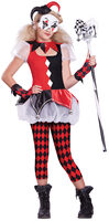 kids dark jester tween costume