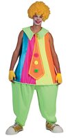 clumsy clown mens adult costume