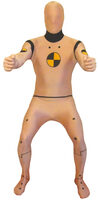 Adult crash test dummy morphsuit