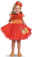 Girls Frilly Elmo Sesame Street Costume