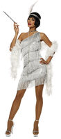 Dazzling Silver Flapper Costume