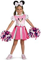 Girls Minnie Mouse Cheerleader Costume