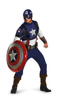 Mens Captain America Superhero Costume