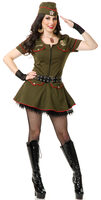 Sexy Sargent Sweetie Army Girl Costume