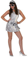 Sexy Silver Disco Costume