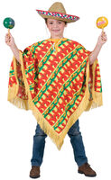 Fiesta Mexican Poncho Kids Costume