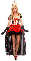 sequined queen of hearts women's costume
