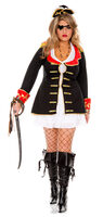 Cute captain plus size women's costume