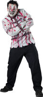plus size circus psycho men's costume