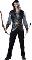 hooded huntsman warrior men's costume