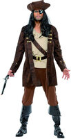 Mens Burly Buccaneer Pirate Costume